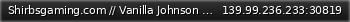 Маленький баннер сервера: Shirbsgaming.com   // Vanilla Johnson Valley 24/7 //   discord.gg/gGba6vYf5x