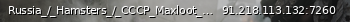 Маленький баннер сервера: Russia_/_Hamsters_/_CCCP_Maxloot_PVP_ACTIVE_ADMINS_IVENTS