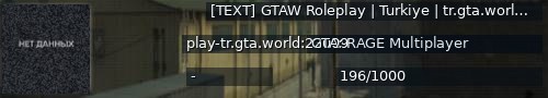 Большой баннер сервера: [TEXT] GTAW Roleplay | Turkiye | tr.gta.world [1.1]