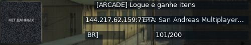 Большой баннер сервера: [ARCADE] Logue e ganhe itens