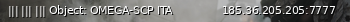 Маленький баннер сервера: ||| ||| |||  Object: OMEGA-SCP  ITA