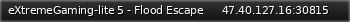 Маленький баннер сервера: eXtremeGaming-lite 5 - Flood Escape