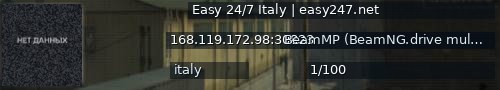Большой баннер сервера: Easy 24/7  Italy | easy247.net
