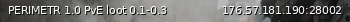 Маленький баннер сервера: PERIMETR 1.0 PvE loot 0.1-0.3