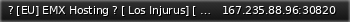 Маленький баннер сервера: ? [EU]  EMX  Hosting ? [  Los Injurus] [ 69 Premium Car Mods | Fast DL |  NoLAG  | Many Tuning Parts | Real Life Car Mods ] Discord: SOON