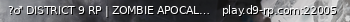 Маленький баннер сервера: ?‍♂️ DISTRICT 9 RP | ZOMBIE APOCALYPSE [rp] [zombie] [voice] [1.1]