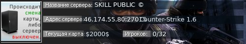 Большой баннер сервера: SKILL PUBLIC ©