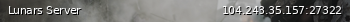 Маленький баннер сервера: Lunars Server