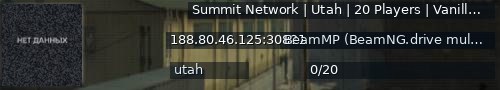 Большой баннер сервера: Summit Network | Utah | 20 Players | Vanilla | 6 CARS | discord.summitnetwork.pt