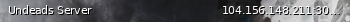 Маленький баннер сервера: Undeads Server