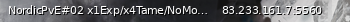 Маленький баннер сервера: NordicPvE#02 x1Exp/x4Tame/NoMods/NoWipes/Since2015 - (v358.24)