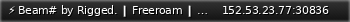 Маленький баннер сервера: ⚡ Beam# by Rigged. ❙ Freeroam ❙ Vanilla+ • Slipstream ❙ Italy ❙ BeamSharp:Beam#