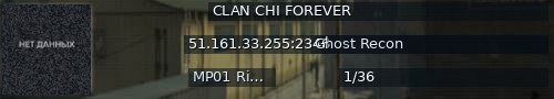 Большой баннер сервера: CLAN CHI FOREVER