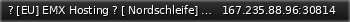 Маленький баннер сервера: ? [EU]  EMX  Hosting ? [ Nordschleife] [ 69 Premium Car Mods | Fast DL |  NoLAG  | Many Tuning Parts | Real Life Car Mods ] Discord: SOON