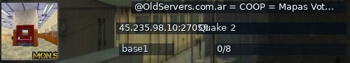 Большой баннер сервера: @OldServers.com.ar = COOP = Mapas Votables