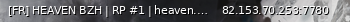 Маленький баннер сервера: [FR] HEAVEN BZH | RP #1 | heaven.bzh • discord.heaven.bzh