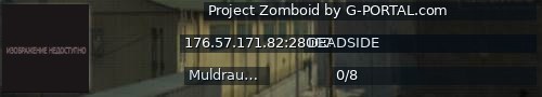 Большой баннер сервера: Project Zomboid by G-PORTAL.com