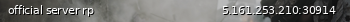 Маленький баннер сервера: official server rp