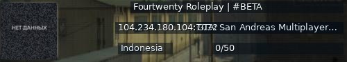 Большой баннер сервера: Fourtwenty Roleplay | #BETA