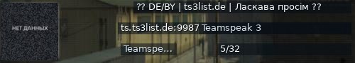 Большой баннер сервера: ?? DE/BY  |  ts3list.de | Ласкава просім ??