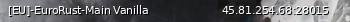 Маленький баннер сервера: [EU]-EuroRust-Main Vanilla