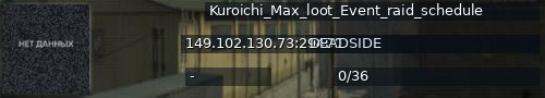 Большой баннер сервера: Kuroichi_Max_loot_Event_raid_schedule