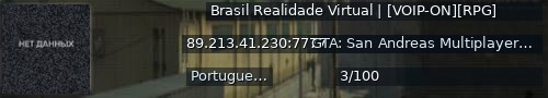 Большой баннер сервера: Brasil Realidade Virtual | [VOIP-ON][RPG]