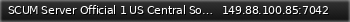 Маленький баннер сервера: SCUM Server Official 1 US Central Solo Duo