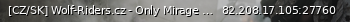 Маленький баннер сервера: [CZ/SK] Wolf-Riders.cz - Only Mirage | !ws, !knife, !gloves