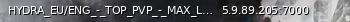 Маленький баннер сервера: HYDRA_EU/ENG_-_TOP_PVP_-_MAX_LOOT/STARTER_KIT