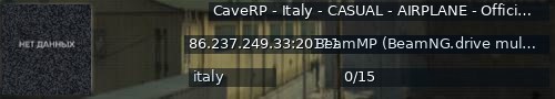 Большой баннер сервера: CaveRP -  Italy - CASUAL -   AIRPLANE - Official CaveRP Comunity Server [ENGLISH ONLY !]
