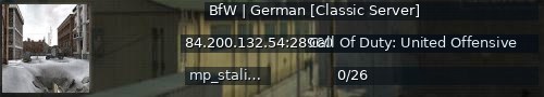 Большой баннер сервера: BfW | German [Classic Server]