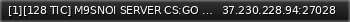 Маленький баннер сервера: [1][128 TIC] M9SNOI SERVER CS:GO | AWP | !knife !ws !gloves