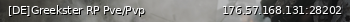 Маленький баннер сервера: [DE]Greekster RP Pve/Pvp