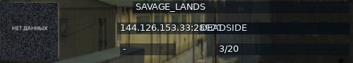 Большой баннер сервера: SAVAGE_LANDS