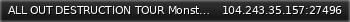 Маленький баннер сервера: ALL OUT DESTRUCTION TOUR  Monster Truck Server Discord Nexxus3958