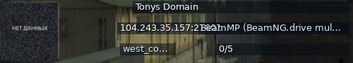 Большой баннер сервера: Tonys Domain
