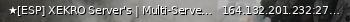 Маленький баннер сервера: ★[ESP] XEKRO Server's | Multi-Server *Test*