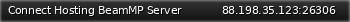 Маленький баннер сервера: Connect Hosting BeamMP Server