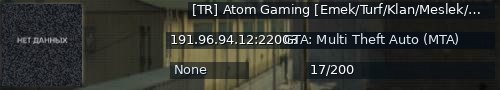 Большой баннер сервера: [TR] Atom Gaming [Emek/Turf/Klan/Meslek/Görev/Ev/Ticaret/RPG/Türk/Turkish/Aze]
