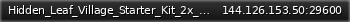 Маленький баннер сервера: Hidden_Leaf_Village_Starter_Kit_2x_Loot_Active_Admins