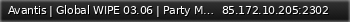 Маленький баннер сервера: Avantis | Global WIPE 03.06 | Party Mod | Bot |High FPS+