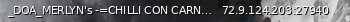 Маленький баннер сервера: _DOA_MERLYN's -=CHILLI CON CARNAGE=-