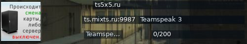 Большой баннер сервера: ts5x5.ru