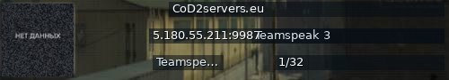 Большой баннер сервера: CoD2servers.eu