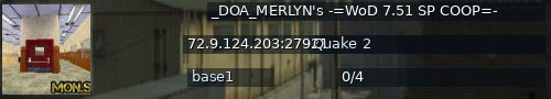Большой баннер сервера: _DOA_MERLYN's -=WoD 7.51 SP COOP=-
