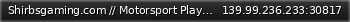 Маленький баннер сервера: Shirbsgaming.com   // Motorsport Playground 24/7 //   discord.gg/gGba6vYf5x