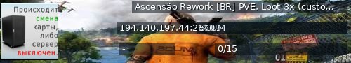 Большой баннер сервера: Ascensão Rework [BR] PVE, Loot 3x (customizado) skill 5x