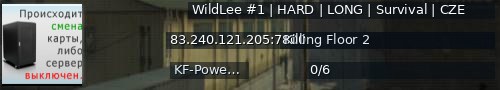 Большой баннер сервера: WildLee #1 | HARD | LONG | Survival | CZE