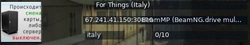 Большой баннер сервера: For Things (Italy)